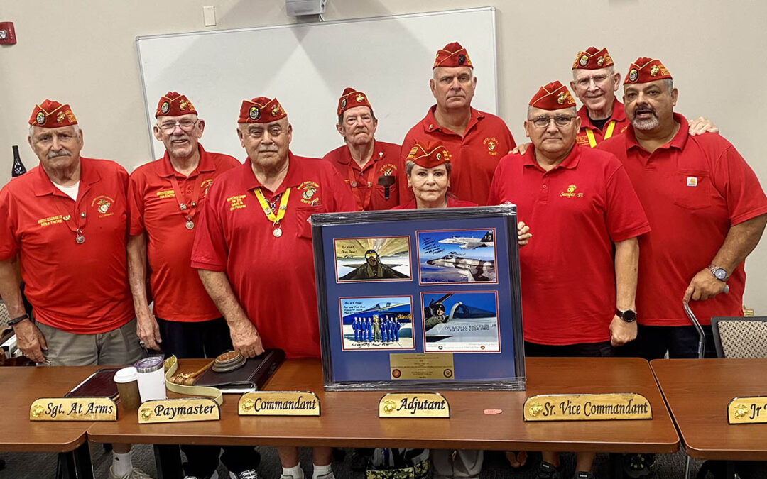 Collage presented to Modesto Marine Corps League Detachment 019
