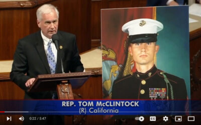Rep. McClintock Presents Bill Naming Post Office in Honor of Cpl Anderson